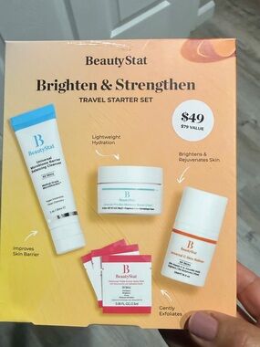 beauty stat brighten and straighten travel set